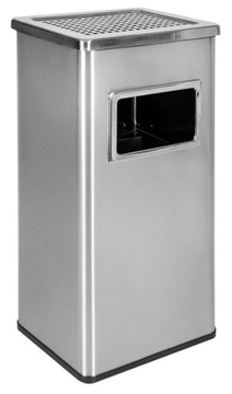 Popielnico-kosz stal nierdzewna Metlex 30L srebrny
