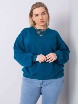 Gładka WYGODNA BLUZKA DAMSKA Plus Size - 2XL