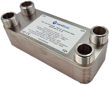 SANITLINE 22 ПЛАСТИНЧАТЫЙ ТЕПЛООБМЕННИК 30 кВт 4 x 1