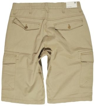 WRANGLER spodenki BEIGE regular CARGO SHORT W33