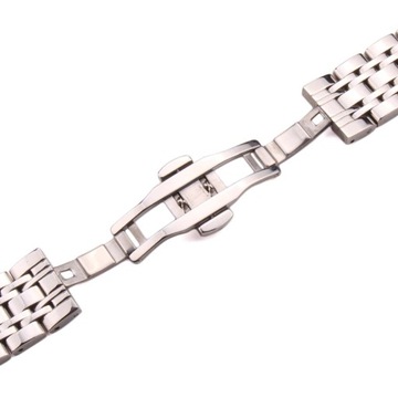 Bransoleta do zegarka pełne ogniwa 22mm czarna