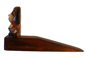 STOPER, KLIN PODKŁADKA POD DRZWI DREWNIANA piesek 17cm