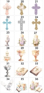 MAG 1 Podziękowanie pamiątka dla gości komunijnych komunia magnes COMMUNION