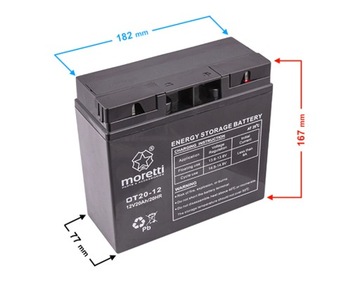 ГЕЛЕВЫЙ АККУМУЛЯТОР ОТ 12В 20АЧ ДЛЯ КОСИЛОК КОСИЛКА