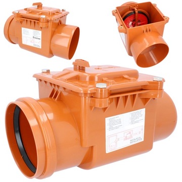 Штормовая задвижка 160 мм ОБРАТНЫЙ КЛАПАН Канализационная заслонка БЛОК АНТИ-РАС