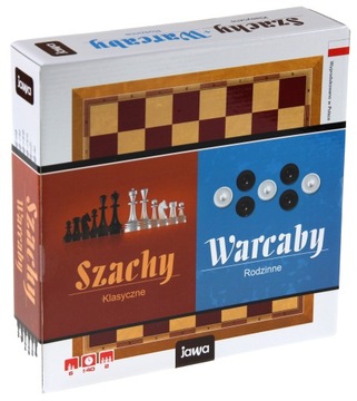 Jawa Szachy + Warcaby LOGICZNA rodzinna klasyczna
