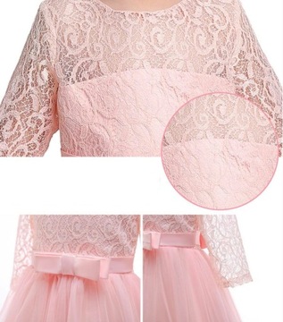 ТОРЖЕСТВЕННОЕ ПЛАТЬЕ ДЛЯ СВАДЕБНОГО ПРИЧИНЕНИЯ КРУЖЕВНОЕ 164