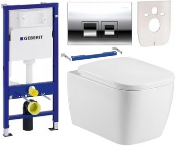 7w1 STELAŻ podtynkowy GEBERIT + MISKA WC DESKA W/O