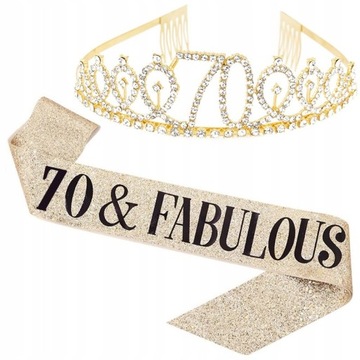60th urodziny wystrój Kryształ urodziny Tiara