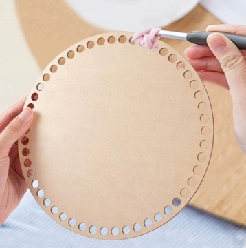 Baza dno koszyka koło 10cm podstawka grawerem ziarenek kawy z sercem