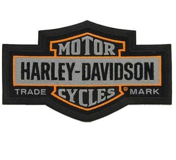 NASZYWKA HARLEY DAVIDSON TRADEMARK BAR&SHIELD SZARA