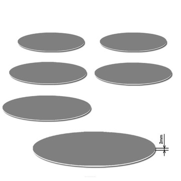 Zestaw podkładek na stół okrągłych 6D - MIDNIGHT