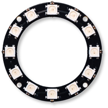 Moduł LED 12 diod WS2812 5050 Świecący pierścień RING - 5V 50mm do Arduino