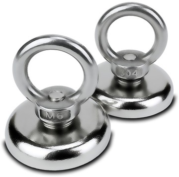 Sensei 50 кг - НЕОДИМОВЫЙ МАГНИТ С РУЧКОЙ, Ø36 x H7 мм, N52 Strong, 2 шт.