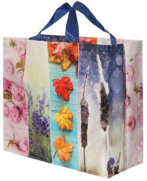 Torba materiałowa na zakupy 45x20x40 cm pojemne