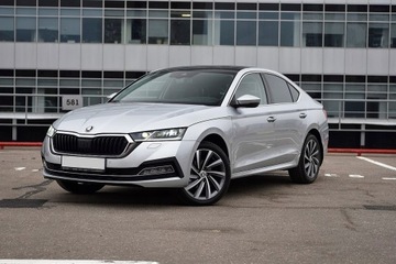 SKODA OCTAVIA IV 4 19- ЧЕРНАЯ РЕШЕТКА + САТИНОВАЯ РАМА