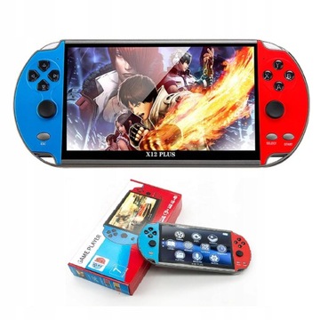 KONSOLA DO GIER X12 PLUS 7cal PRZENOŚNA + 8000 GRY