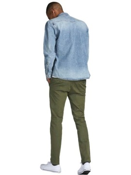 JACK&JONES KHAKI SPODNIE TYPU CHINOSY (29)