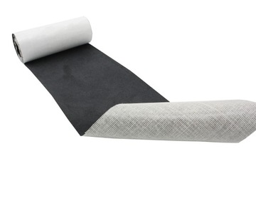 MATERIAŁ ZAMSZ FOLIA SAMOPRZYLEPNA KLEJ 10x140cm CIEMNO SZARA
