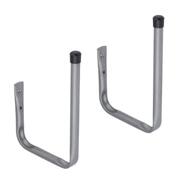 2x Hak garażowy ścienny - zagięty - HWS 200x280