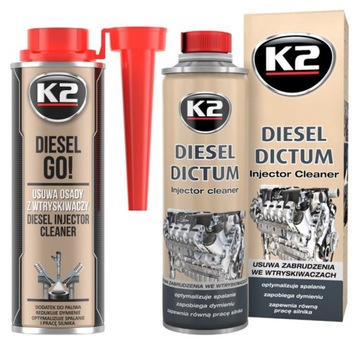 K2 DIESEL GO + DICTRUM DO CZYSZCZENIA WTRYSKIWACZY