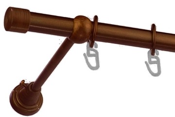 Karnisz metalowy fi 19 pojedynczy 230 cm