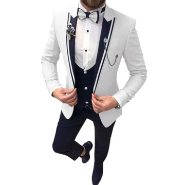 Mens Suits Point 3 Pieces Men Dress Suits Casual