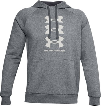 BLUZA MĘSKA UNDER ARMOUR Z KAPTUREM BAWEŁNA SPORTOWA DRESOWA 1357094-012