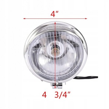 ГАЛОГЕННЫЕ ПОИСКИ С ВИЗОРОМ 2 ШТ. ХРОМ СВЕТОВОЙ ПАНЕЛИ ДЛЯ МОТОЦИКЛА