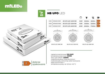 Промышленный светильник HB UFO LED 100W-NW IP65 8500лм