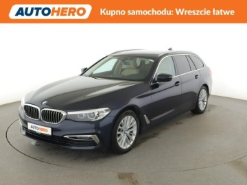 BMW Seria 5 G30-G31 Touring 520d 190KM 2019 BMW 520 Automat Luxury Line Nawigacja Tempomat