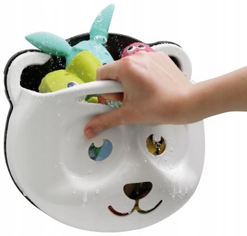 KRZESEŁKO DO KĄPIELI PANDA + ORGANIZER POJEMNIK NA ZABAWKI PANDA