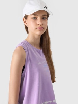 Футболка для девочек 4F Top Funt с припечатка SS24