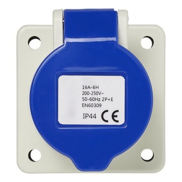 КАМЕРА CEE SOCKET 16A ДЛЯ КЕМПИНГОВОГО ЖИЛЬЯ IP44