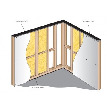 АКУСТИЧЕСКАЯ ЛЕНТА ДЛЯ РАМНЫХ ПРОФИЛЕЙ ГКБ 50ММ Х 30М