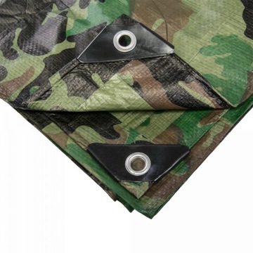PLANDEKA KAMUFLAŻOWA 5X6m WZMACNIANA TARP MORO