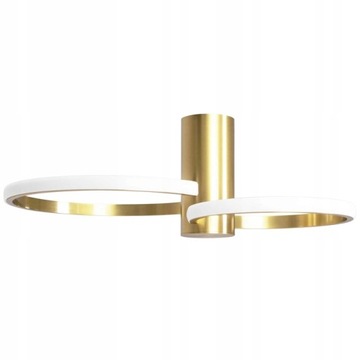 LAMPA SUFITOWA PLAFON METALOWA GOLD ZŁOTA LED