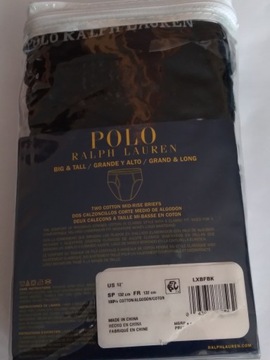 POLO RALPH LAUREN SLIPY MĘSKIE W 52 2 PAK CZARNE