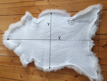 Натуральная белая овчина - Англичанка - М