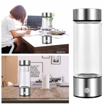 ГЕНЕРАТОР С ВОДОРОДОМ НА 420 МЛ, БУТЫЛКА ДЛЯ ВОДОРОДНОЙ ВОДОРОДНОЙ БУТЫЛКИ