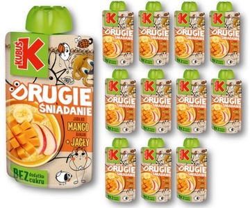 KUBUŚ Mus DRUGIE ŚNIADANIE mango jagły 12 x 100 g