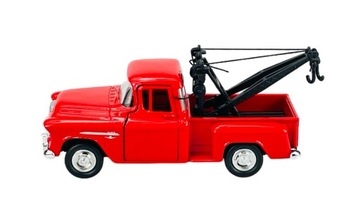 WELLY OLD TIMER 1955 CHEVY STEPSIDE ЭВАКУАТОР КРАСНЫЙ 1:34 МЕТАЛЛ НОВЫЙ