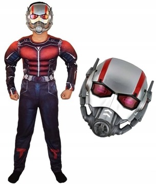 STRÓJ PRZEBRANIE ANT-MAN MASKA LED 122/128 7-8LAT