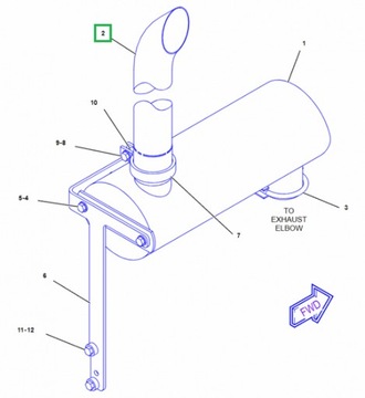 ГЛУШИТЕЛЬ ТРУБА ВЫХЛОПНАЯ ТРУБА ДЛЯ ЭКСКАВАТОРА-ПОГРУЗЧИКА CAT