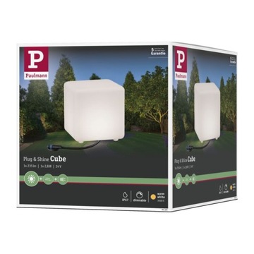 Садовый светильник Plug & Shine CUBE 200x200 2,8 Вт 3000 К 235 лм IP67 24 В PL94180