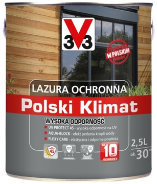 V33 LAZURA POLSKI KLIMAT 10 LAT antracyt 2,5L