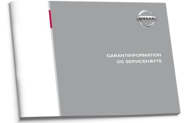 Nissan Czysta Duńska Dania Książka Serwisowa