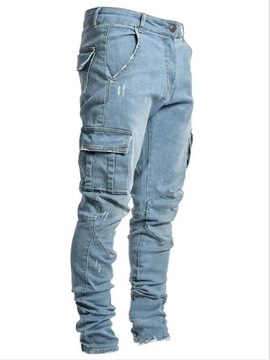 Mens Stretchy Skinny Ripped Jeans Men Slim Fit Den