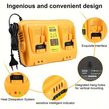 1 шт., сменный DCB102 для зарядной станции Dewalt,