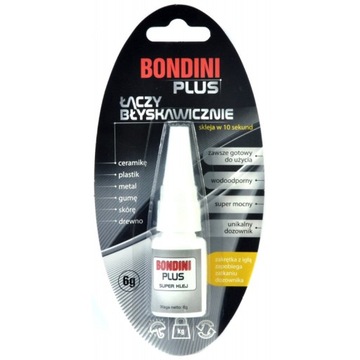 Klej cyjanoakrylowy Bondini plus 6 g